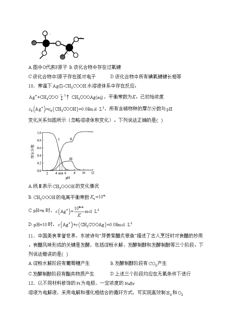 (网络参考版)2024年普通高中学业水平等级性考试化学试卷 山东卷(答案不全)第3页