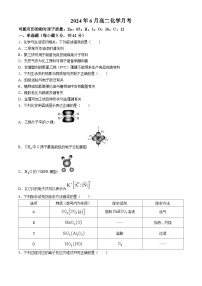 湖南省长沙市麓山梅溪湖实验中学2023-2024学年高二下学期6月份月考化学试卷