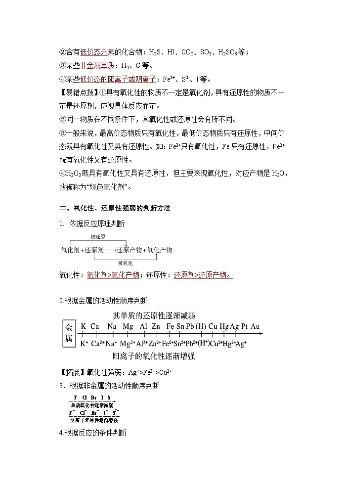 (人教版)新高一化学暑假衔接第04讲 氧化剂和还原剂 氧化还原反应的配平及规律【教师版】 第2页