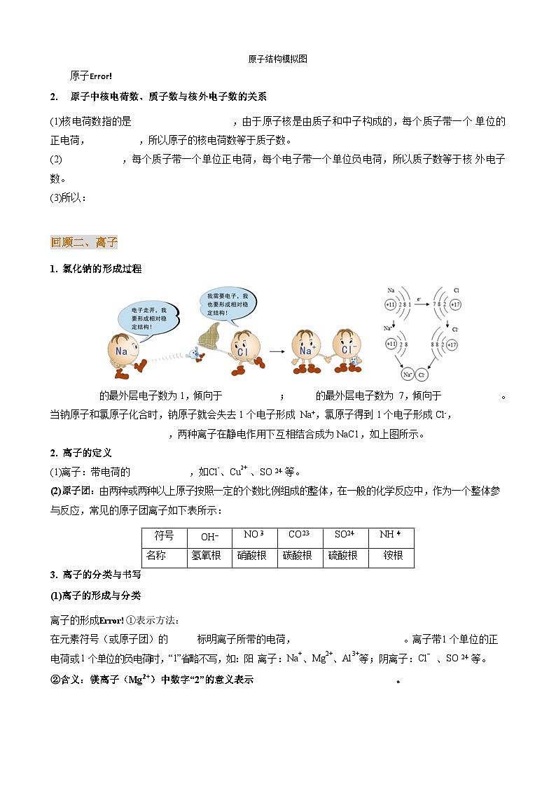 衔接点22 化学键讲义(原卷版+解析版)2024年初升高化学无忧衔接(通用版)02