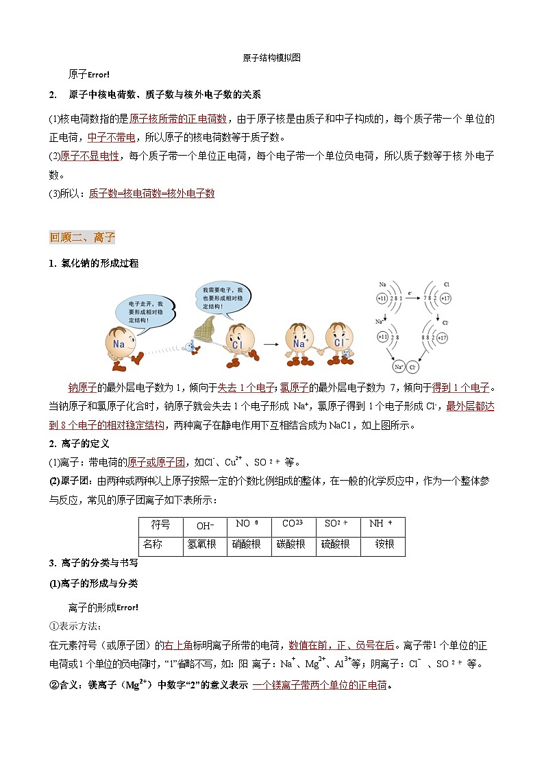 衔接点22 化学键讲义(原卷版+解析版)2024年初升高化学无忧衔接(通用版)02