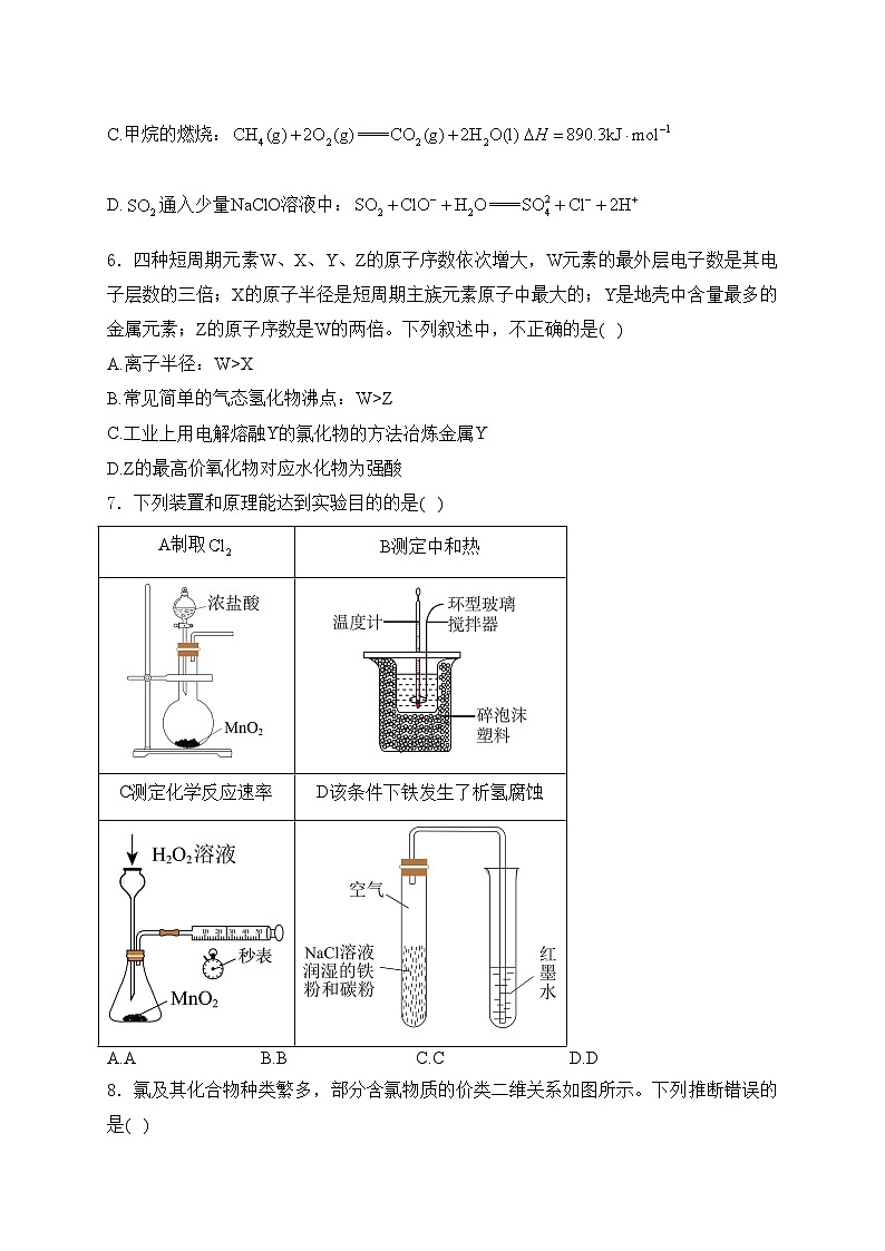 江苏省南京市六校联考2023-2024学年高一下学期5月期中考试化学试卷(含答案)第2页