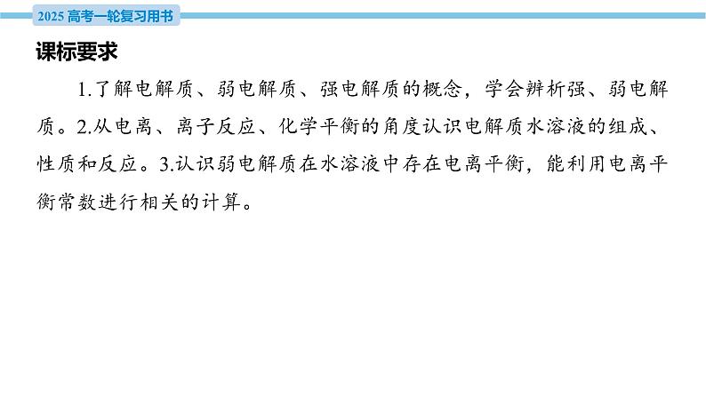 第31讲 弱电解质的电离平衡 课件—2025届高考化学大一轮复习04