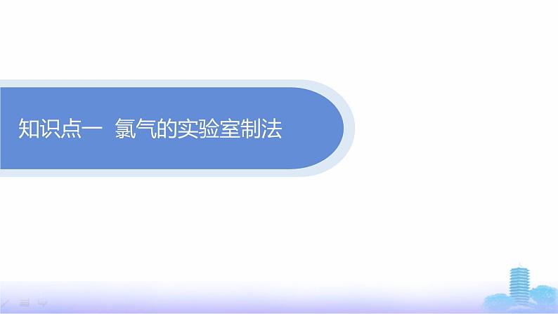 人教版高中化学必修第一册第2章海水中的重要元素——钠和氯第2节第2课时氯气的实验室制法氯离子的检验课件第4页