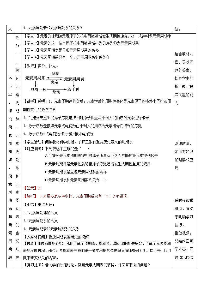 【新课标】人教版(2019)高中化学选择性必修二 1.2.1《原子结构与元素周期表》教案03