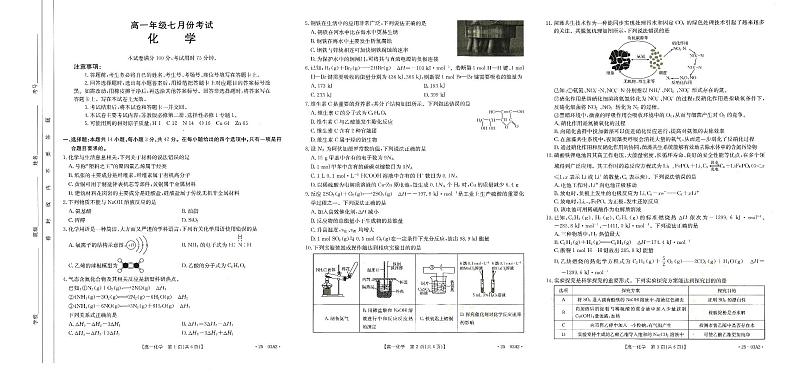 高一化学第1页