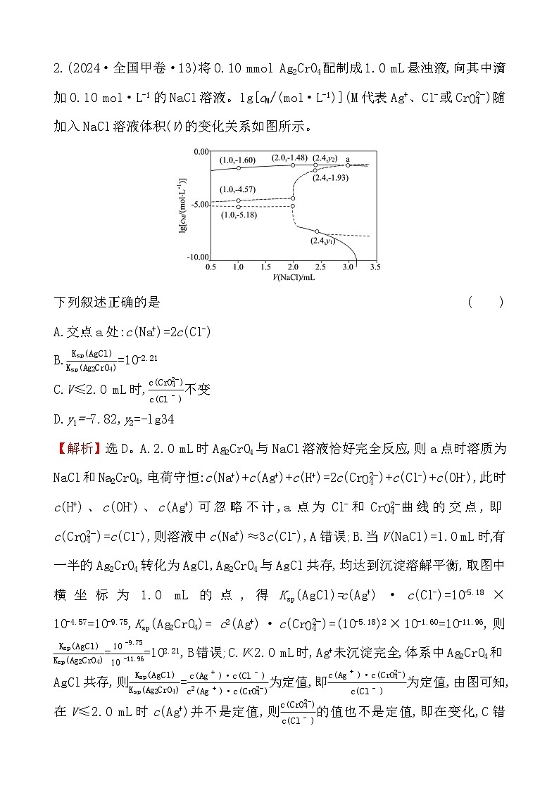 考点8 电解质溶液-2024年高考化学试题分类汇编第2页