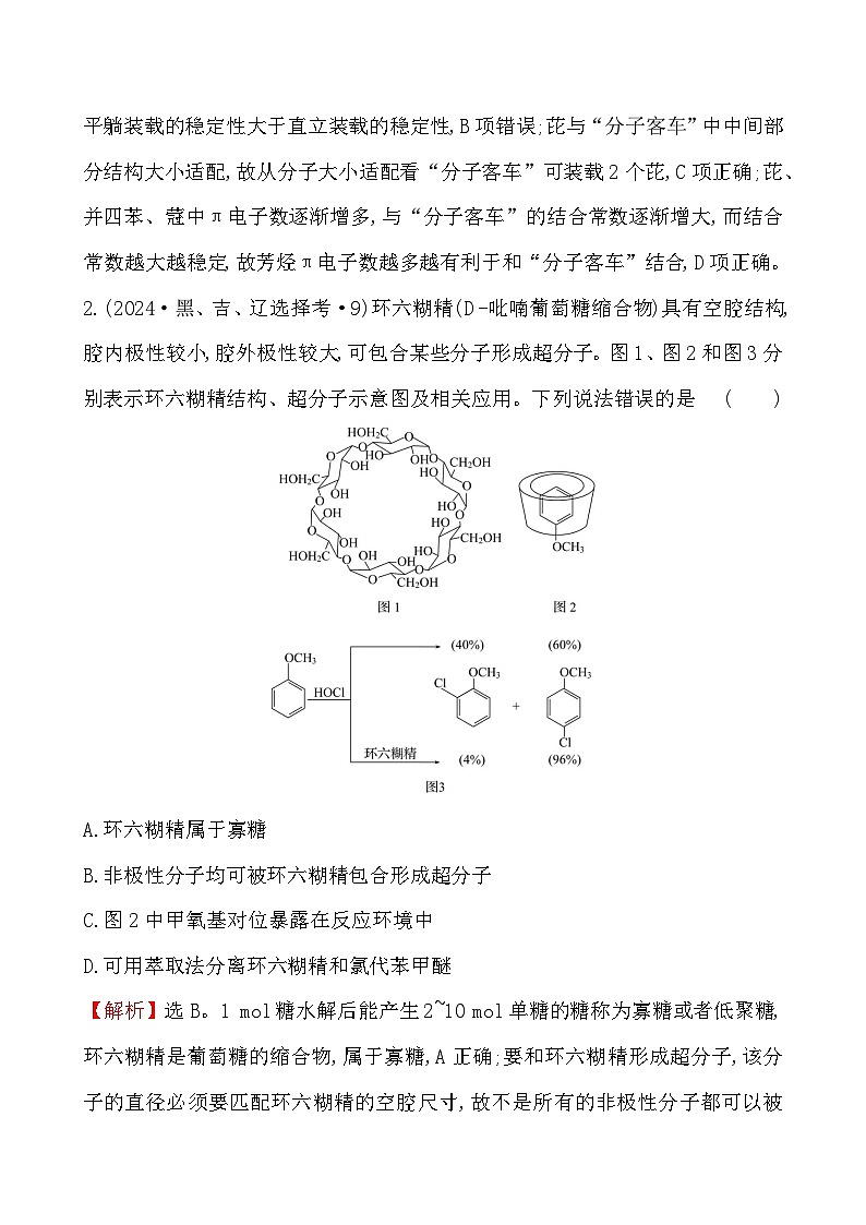 考点21 生物大分子-2024年高考化学试题分类汇编02