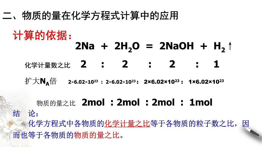 3.2.2 新型合金  物質(zhì)的量在化學(xué)方程式計(jì)算中的應(yīng)用課件-人教版高中化學(xué)必修第一冊(cè)第6頁(yè)
