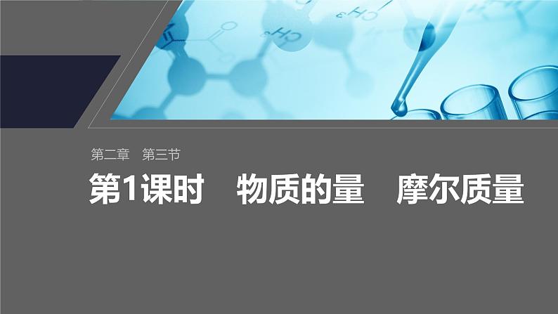 第二章 第三节 第1课时 物质的量 摩尔质量第1页