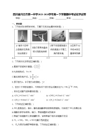 四川省内江市第一中学2023-2024学年高一下学期期中考试化学试卷(含答案)