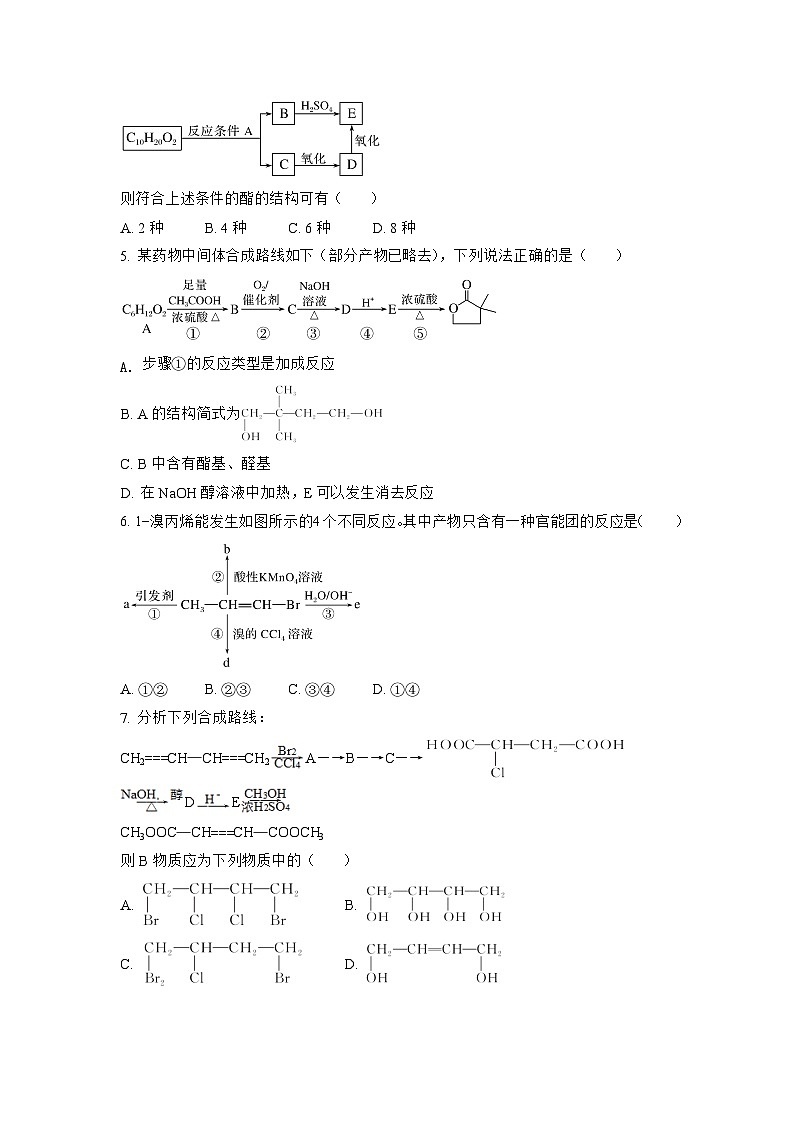 5.1有机合成初步(分层作业)(原卷版)第2页
