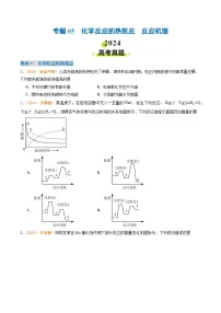 2024年高考真题和模拟题化学分类汇编(全国通用)专题05 化学反应的热效应 反应机理(原卷版)