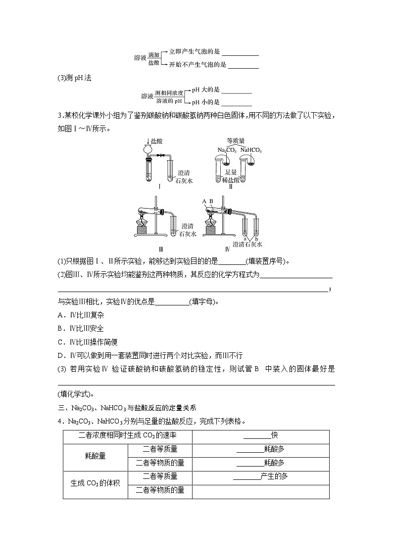 大单元二 第四章 第11讲 碳酸钠和碳酸氢钠 钠及其化合物的相互转化(学生版)第3页