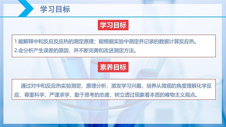 【核心素养目标】人教版 化学选择性必修一 1.1 反应热(第2课时 中和反应反应热的测定)课件第2页