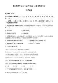 湖北省鄂东南联考2023-2024学年高一上学期期中考试化学试题（含答案）