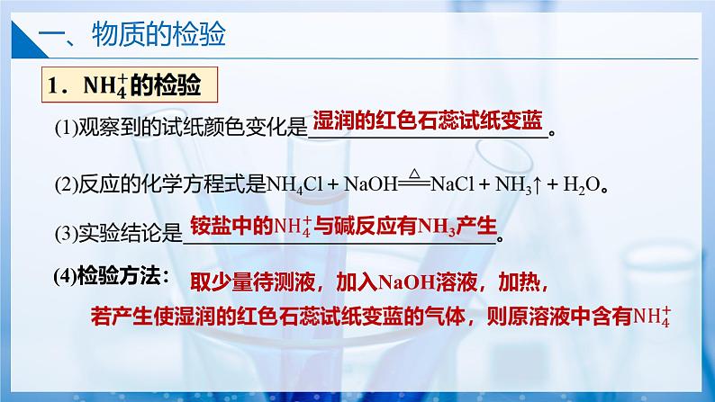 【苏教版】化学必修一 2.1.2物质的检验、物质性质和变化的探究(课件+分层练习+视频)07