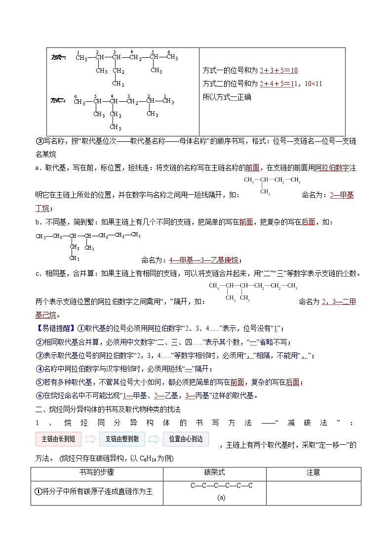 第04讲 烷烃的命名和同分异构体-2024年高中化学同步精品讲义(人教版选择性必修三)03