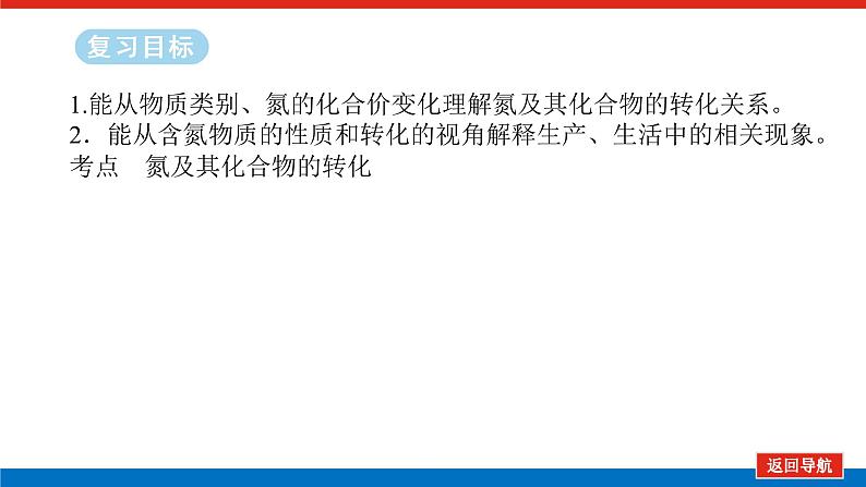 2025届高中化学全程复习构想课件全套23氮及其化合物的转化 环境保护第2页