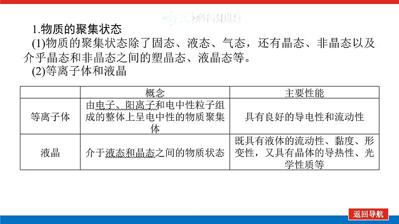 2025届高中化学全程复习构想课件全套31物质的聚集状态 常见晶体类型05