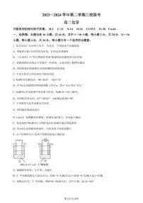 广东省三校2024年高二下学期联考化学试题（含答案）