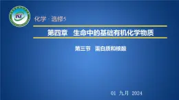 人教版 (新课标)选修5 有机化学基础 4.3 蛋白质和核酸 课件