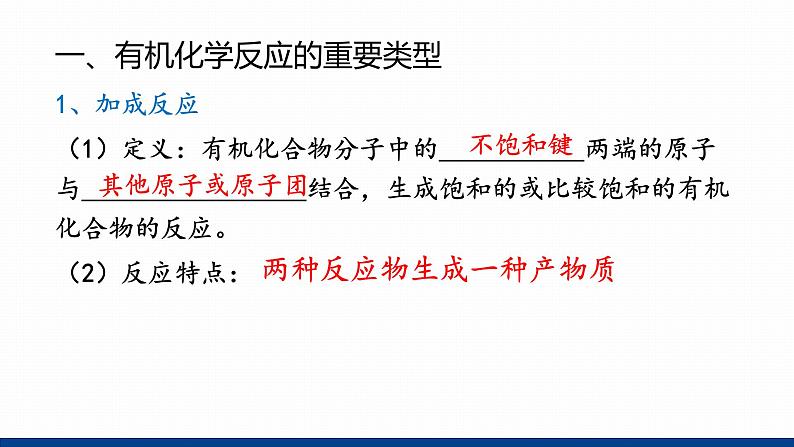 鲁科版选择性必修3 2.1.1 有机化学反应的主要类型 课件05