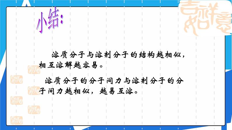 人教版高二化学选修三 2.3.2溶解性、手性和无机含氧酸分子的酸性 课件第4页