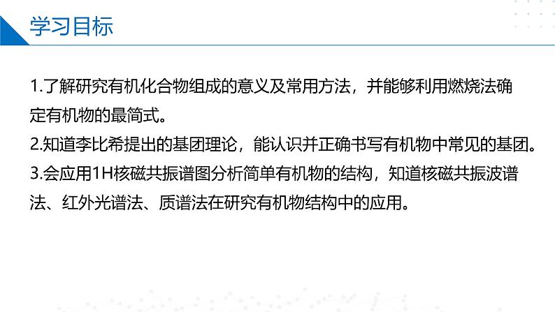 苏教版2019高二化学选择性必修三1.2.2有机化合物组成和结构的研究、有机化学反应的研究(同步课件)02