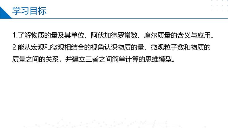 苏教版2019高一化学必修第一册1.2.1物质的量(同步课件)02