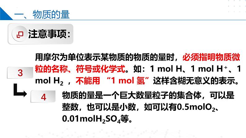 苏教版2019高一化学必修第一册1.2.1物质的量(同步课件)08
