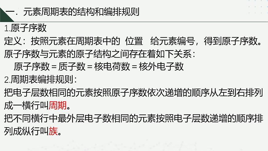 滬科版2020高一化學(xué)必修第一冊 4.1+元素周期表和元素周期律（同步課件）第7頁