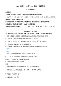 重庆市第一中学2023-2024学年高一下学期第一次月考化学试题（Word版附解析）
