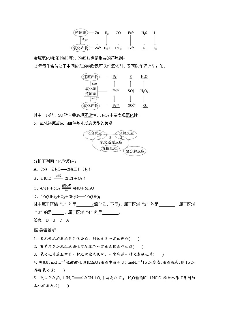 人教版高考化学一轮复习讲义第1章第3讲 氧化还原反应的概念和规律(教师版)第3页