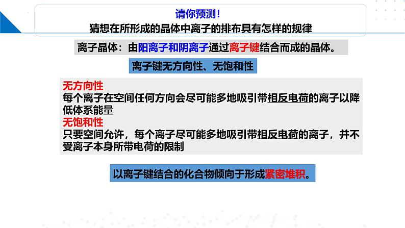鲁科版2019高二化学选修二 3.2.2离子晶体(课件)08