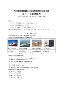 重庆市西北狼教育联盟2024-2025学年高三上学期开学考试+化学试题