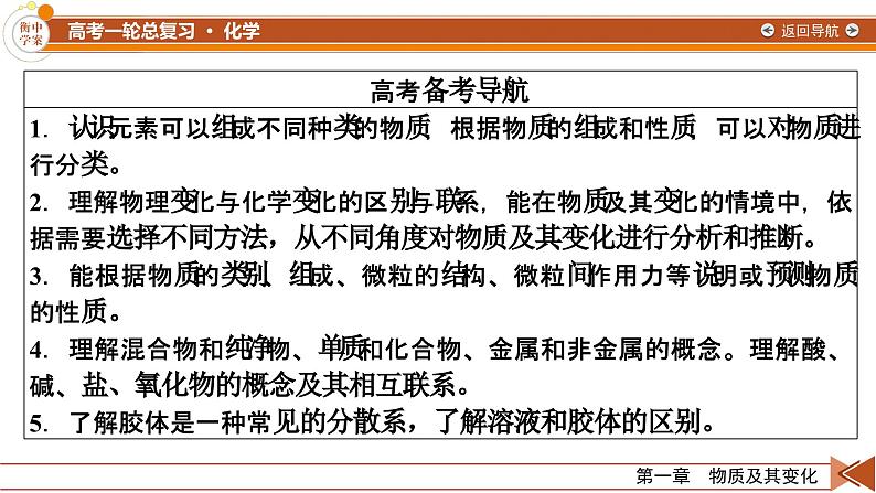 新高考化学一轮复习讲义课件第1章 第1讲 物质的分类及转化第3页