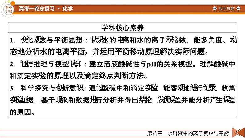 新高考化学一轮复习讲义课件第8章 第24讲 水的电离和溶液的pH第4页
