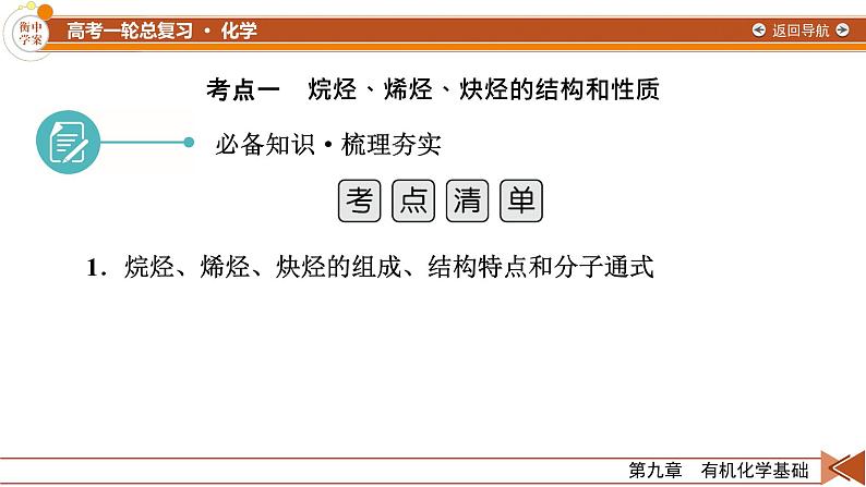 新高考化学一轮复习讲义课件第9章 第28讲 烃06
