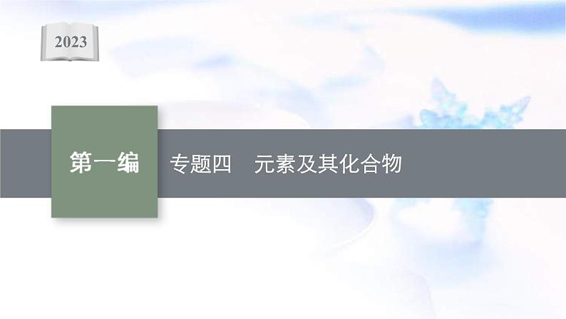 新高考化学二轮复习课件专题四元素及其化合物(含解析)第1页