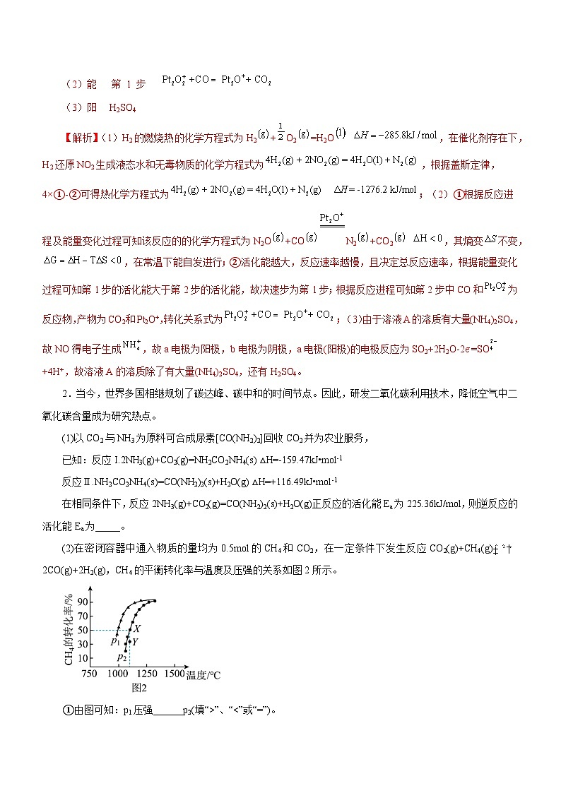 新高考化学二轮复习讲练测专题15 化学反应原理综合题(练)(解析版)02