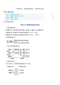 新高考化學(xué)二輪復(fù)習(xí)考點(diǎn)提升講與練專(zhuān)題01 物質(zhì)的組成、性質(zhì)和分類(lèi)（專(zhuān)講）（解析版）