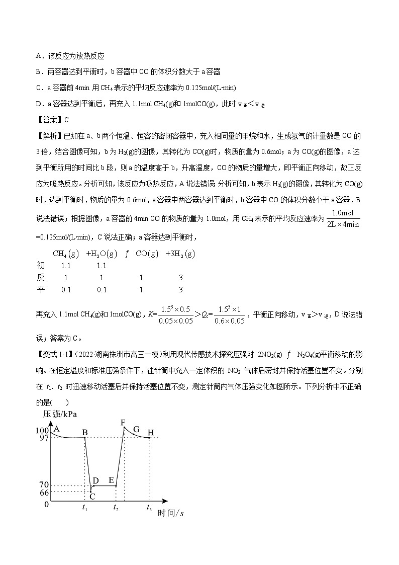 新高考化学二轮复习考点提升讲与练专题06 化学反应速率与平衡(专讲)(解析版)03