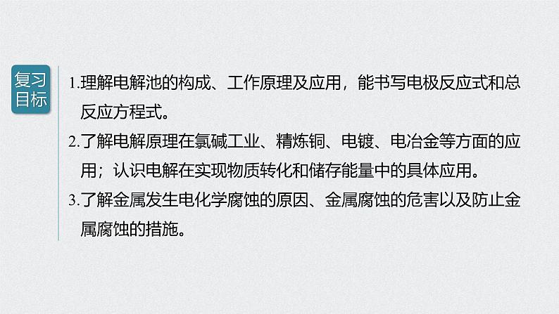 新高考化学一轮复习讲义课件 第6章 第31讲 电解池 金属的电化学腐蚀与防护02