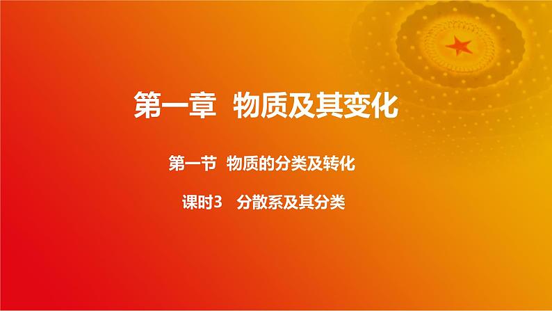 第一节 第3课时 分散系及其分类(课件)-2024-2025学年高一化学课件(人教版2019必修第一册)第1页