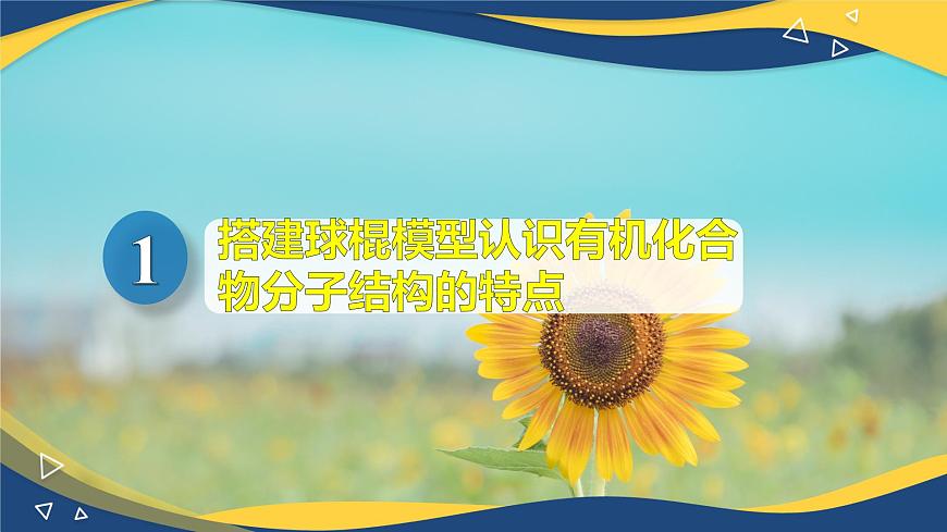 實驗活動8    搭建球棍模型認識有機化合物分子結構的特點（課件）-高一化學同步教學（人教版2019必修第二冊）第3頁