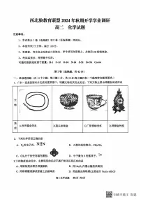 重庆市西北狼联盟2024-2025学年高二上学期入学联考化学试题