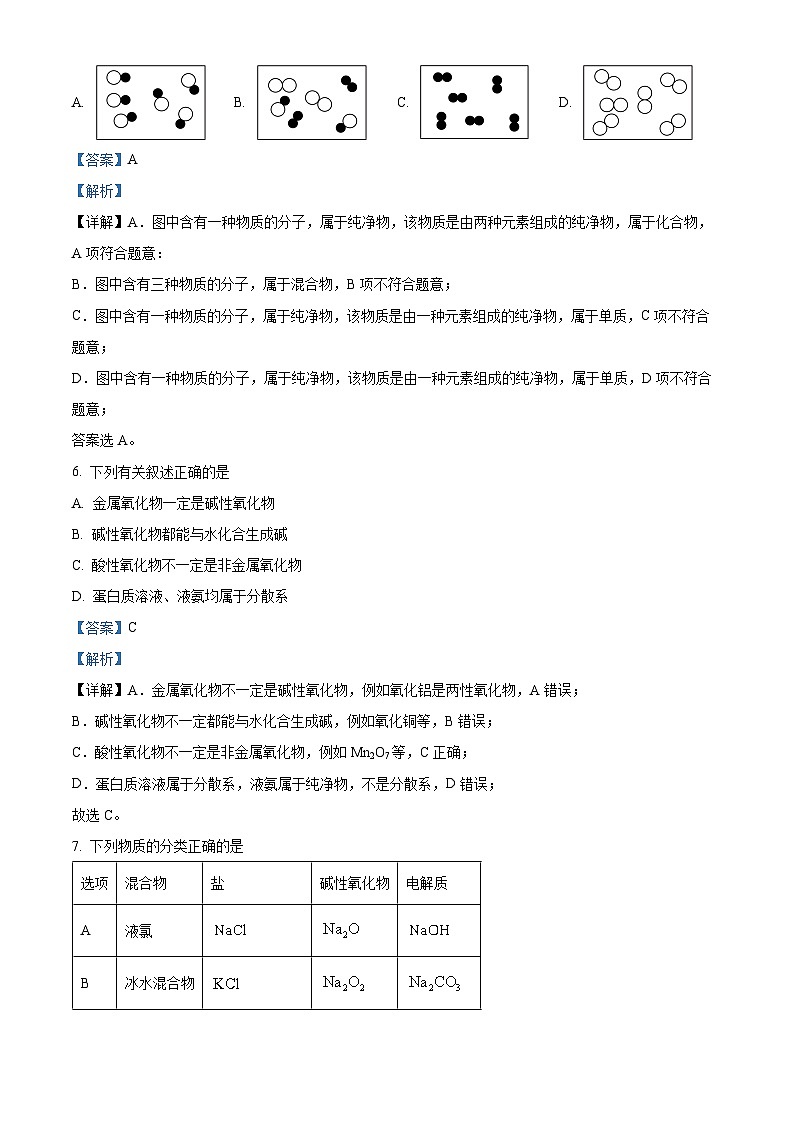 四川省阆中中学校2024-2025学年高二上学期开学考试 化学试题(原卷版+解析版)03