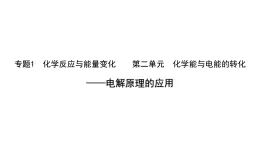 2024-2025学年苏教版新教材选择性必修一 专题1第二单元 化学能与电能的转化——电解原理的应用 课件