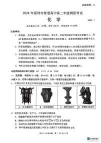 广东省深圳市2023-2024学年高二下学期期末调研考试+化学试卷（含答案）